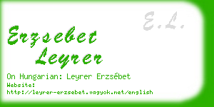 erzsebet leyrer business card